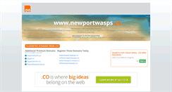 Desktop Screenshot of newportwasps.co
